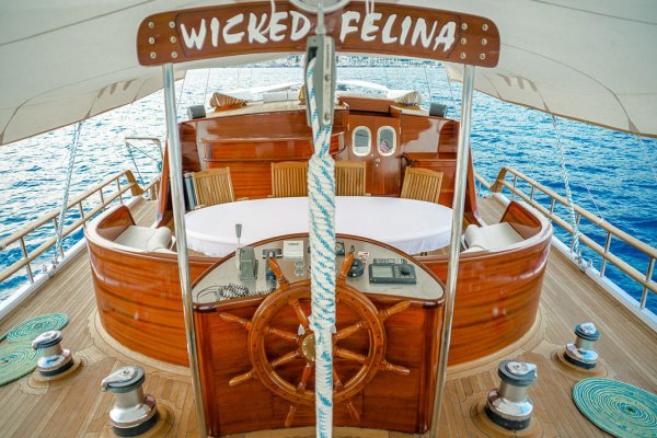 Wicked Felina gulet for charter, Charter Wicked Felina, Wicked Felina, Wicked Felina weekly, Wicked Felina weekly rate, Wicked Felina weekly price, Wicked Felina central agency, Wicked Felina central, gulet charter Turkey, Turkey gulet charter, gulet charter, rent gulet, fethiye gulet charter, göcek gulet charter, bodrum gulet charter, marmaris gulet charter